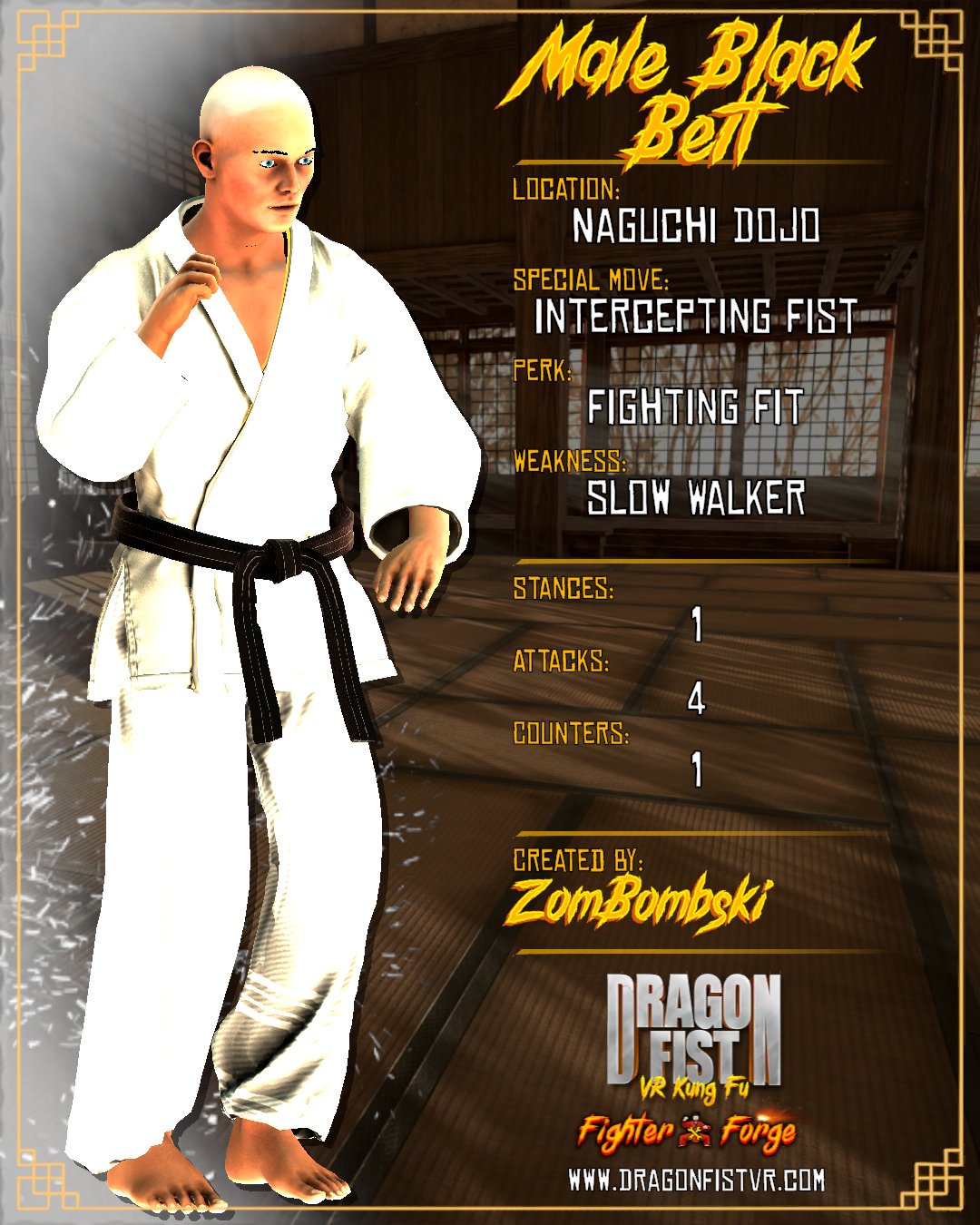 Male Black Belt - Created By: ZomBombski